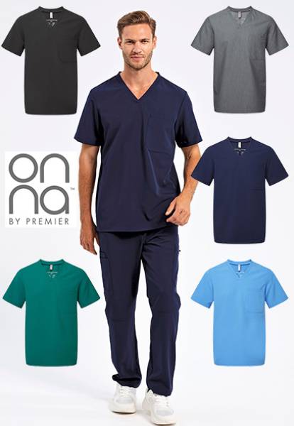 ONNA UNISEX STRETCH-OP-KASACK / SCHLUPF-KASACK -NN200- super bequem, EASY-CARE