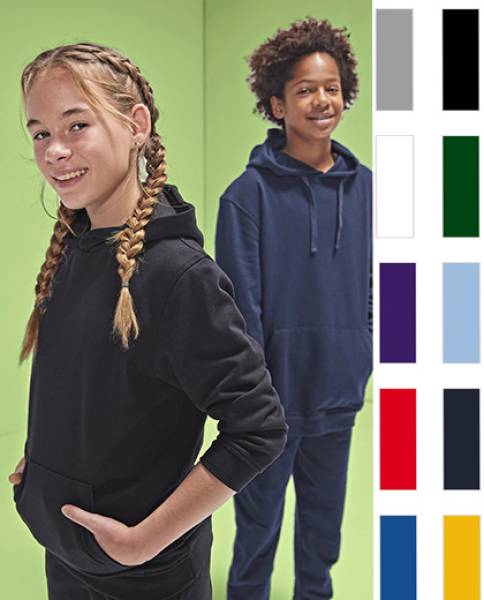 B&C KINDER-COMFORT-KAPUZEN-SWEAT-SHIRT -HOODIE WK002-ID.333- toller Tragecomfort