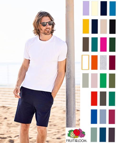 FRUIT OF THE LOOM COMFORT-T-SHIRT -ICONIC 195 RINGSPUN F185- sehr weich, toller Tragecomfort, schwere Qualität