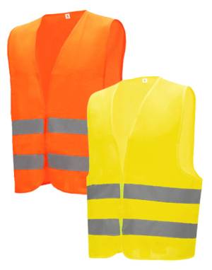 WARNSCHUTZ-WESTE -7110 / 7111- S - 4XL, Einzelabnahme