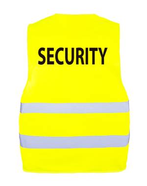 Warnschutzweste -SECURITY KX010S- bedruckt auf Rücken mit SECURITY