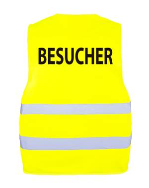 Warnschutzweste -BESUCHER KX010B- bedruckt auf Rücken mit BESUCHER