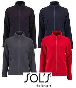 DAMEN-FLEECE-JACKE -SOL`S L02094 NORMAN- 
