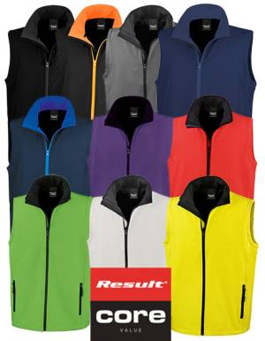 SOFTSHELL-BODYWARMER -RESULT RT232-
