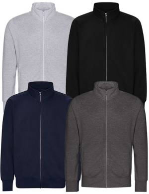 JUST HOODS REMIUM-SWEAT-JACKE -AWDIS CAMPUS FULL ZIP JH147- Stehkragen, extra heavy