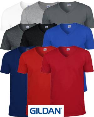 GILDAN V-AUSSCHNITT-T-SHIRT -SOFTSTYLE V-NECK G64V00- 