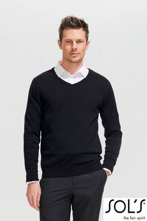 SOL´S HERREN-V-AUSSCHNITT-STRICKPULLOVER -L410- 
