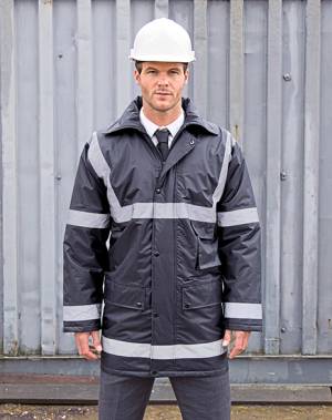 RESULT Management-Safety-Coat -RT23- wasser- und winddicht, Reflex-Streifen