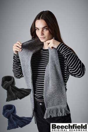 BEECHFIELD Classic Knitted Scarf  / Strickschal -B470-