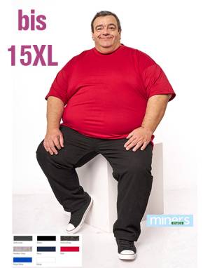 SuperSize Comfort-T-Shirt -Miners Mate MYS110- 5XL BIS 15XL, sehr gute 190-Gramm-Qualität, strapazierfähig