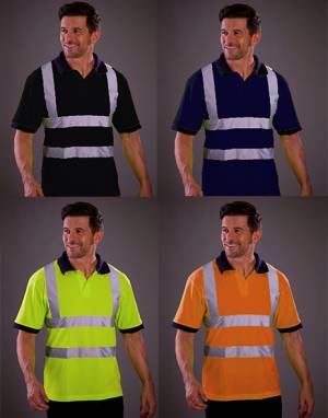 Warnschutz-Poloshirt -YOKO YK210- bis 5XL