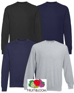 FRUIT OF THE LOOM SWEAT-SHIRT - CLASSIC SET-IN F324- bis Gr. 5XL