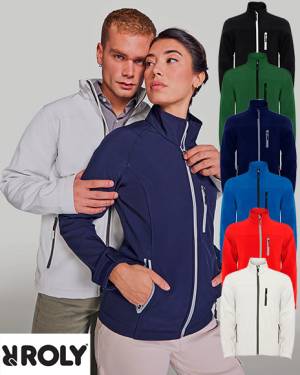 ROLY SOFTSHELL-JACKE -ANTARTIDA RY6432- Stretch, wind- und wasserabweisend, Microfleece-Futter