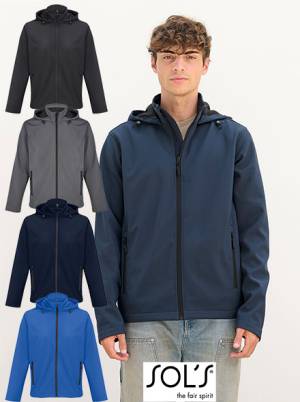 SOL´S KAPUZEN-SOFTSHELL-JACKE - HOODED L04447- wind- und wasserabweisend