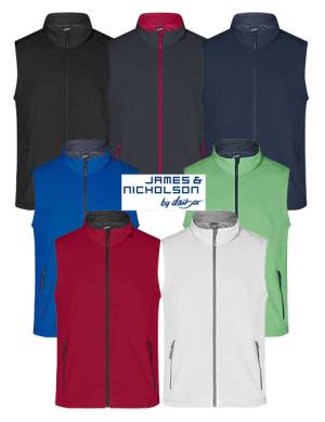 DAIBER-JAMES & NICHOLSON SOFTSHELL-WESTE -JN1128- Innenseite Fleece