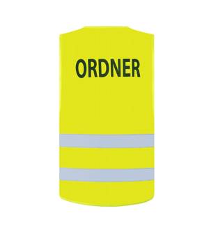 WARNSCHUTZ-WESTE -ORDNER KX010O- bedruckt auf Rücken mit ORDNER