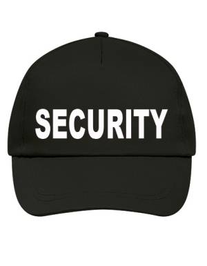 BASIC SECURITY FIVE-PANEL-CAP MIT FRONTDRUCK SECURITY