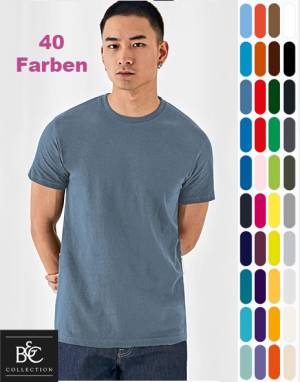 B&C COMFORT-T-SHIRT -E190 / TU03T- 40 Farben, hochwertige 185-Gramm-Qualität, bis 3XL