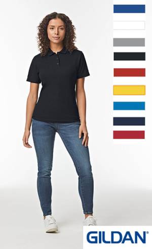 GILDAN COMFORT-DAMEN-POLO-SHIRT -SOFTSTYLE PIQUE G64800L- super soft