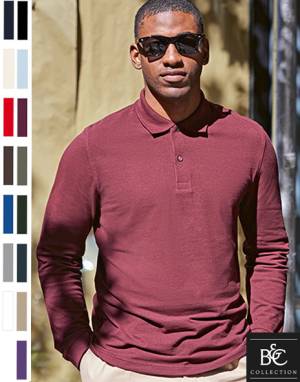 B&C COMFORT-LANGARM-POLO-SHIRT -MY POLO PU425-  toller Tragecomfort 