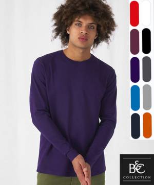 B&C COMFORT-LANGARM-T-SHIRT -E190 / TU07T- hochwertige 185-Gramm-Qualität