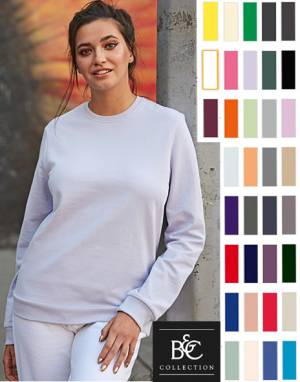 B&C DAMEN-RUNDHALS-SWEAT-SHIRT -SET IN WW02W- super Tragecomfort, nachhaltig produziert, 35 unglaublich attraktive Farben