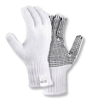 GROBSTRICK-HANDSCHUH MIT PVC-NOPPEN -TEXXOR 1930, Abnahme 60 / 120 / 240 Paar je Größe 