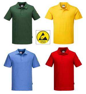 ESD-POLO-SHIRT - PORTWEST AS21 - antistatisch, bis Gr. 3XL