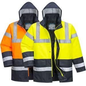 WARNSCHUTZ-PARKA -PORTWEST ES466- wasserdicht, winddicht, warm gefüttert, bis 6XL, TOP-Preis