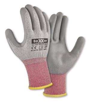 CUT-F SCHNITTSCHUTZ-HANDSCHUH -TEXXOR 2593--TEXXOR 2593- höchster Schnittschutz, TOP-PREIS, Abnahme 12 / 48  / 120 / 240 Paar je Größe