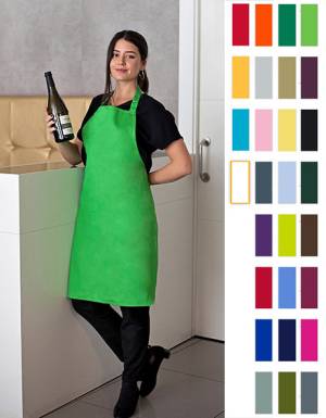 LINK-KITCHEN-WEAR PREMIUM-LATZSCHÜRZE -X986- viele Farben, sehr strapazierfähige Qualität, Länge 85 