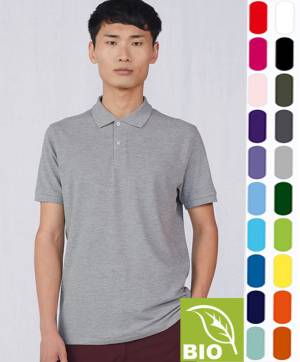 B&C BIO POLO-SHIRT -ORGANIC INSPIRE / MEN PM430- bio-zertifizierte Baumwolle,20 Farben