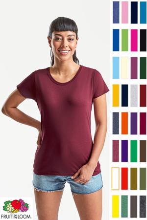 FRUIT OF THE LOOM DAMEN-T-SHIRT -VALUEWEIGHT F288N- sehr viele Farben