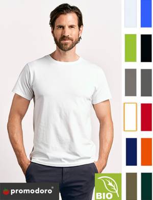 PROMODORO BIO-PREMIUM-T-SHIRT -ORGANIC-T 3090- bis Gr. 8XL, Rundhals, bester Tragecomfort, hochwertige Markenqualität 