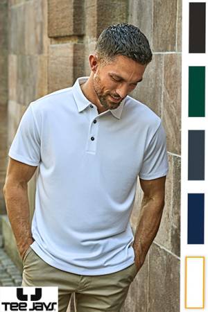 TEE JAYS LUXURY-SPORTS-POLO-SHIRT -TJ 7200- Cooldry-Polyester-Stretch, feuchtigkeits-regulierend, absolute Top-Qualität
