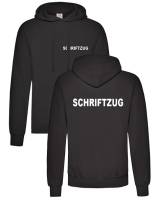 SECURITY-Kapuzen-Sweat-Shirt, TOP-Qualität, bis Gr. 5XL, mit wählbarem Druck auf Brust und Rücken, Basispreis zzgl. Druckkosten