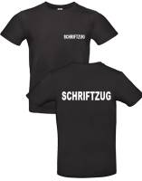 SECURITY-T-Shirt - schwarz, Premium-Qualität, bis Gr. 5XL, mit wählbarem Druck auf Brust und Rücken, Basispreis zzgl. Druckkosten