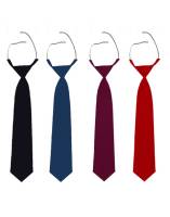 Sicherheits-Krawatte mit fest gebundenem Knoten, 4 Farben, elegantes Erscheinungsbild, verstellbares Gummiband