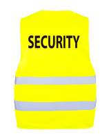 Warnschutzweste -SECURITY KX010S- bedruckt auf Rücken mit SECURITY