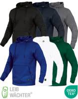 LEIBWÄCHTER -Exclusiv-Kapuzen-Sweatshirt -FlexQ- Top-Qualität, Stretch, atmungaktiv 