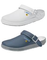 RUBBER ESD-CLOG-OB GLATTLEDER MIT SCHNALLENVERSCHLUSS -ABEBA 5200 - 5250 -