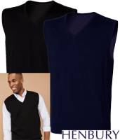 HENBURY Business-Strick-Pullunder V-Ausschnitt -W724- 