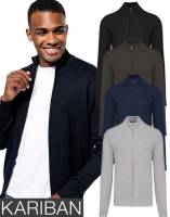 KARIBAN Business-Strickjacke / Cardigan -K961- Reißverschluss
