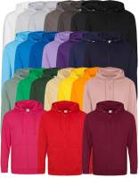 JUST HOODS PREMIUM-KAPUZEN-SWEAT-JACKE -AWDIS ZOODIE FULL ZIP JH050- bis Gr. XXL, 24 Farben