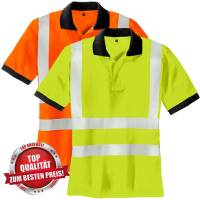 TEXXOR Warnschutz-Polo-Shirt -SYLT 7028/7029- Mischgewebe, TOP-Tragecomfort, dehnbare Reflexstreifen