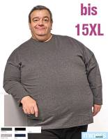 SuperSize Comfort-Langarm-T-Shirt -Miners Mate MYS210- 5XL BIS 15XL, sehr gute 190-Gramm-Qualität, strapazierfähig
