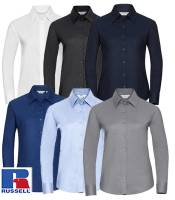 RUSSELL Premium-Oxford-Langarm-Bluse -932F-, 70% Baumwolle, EASY-Care, bis 6XL