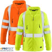 4PROTECT-PREMIUM-WARNSCHUTZ-FLEECE-JACKE -SEATTLE- Sehr warm, bis 6XL