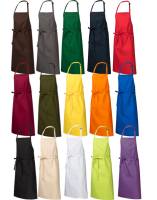 L-MERCH LATZSCHÜRZE -NT5220- mit Fronttasche, Mischgewebe, Länge 85 cm