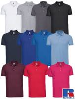 RUSSELL PREMIUM-STRETCH POLO-SHIRT -R-566M- Stretch, extra heavy